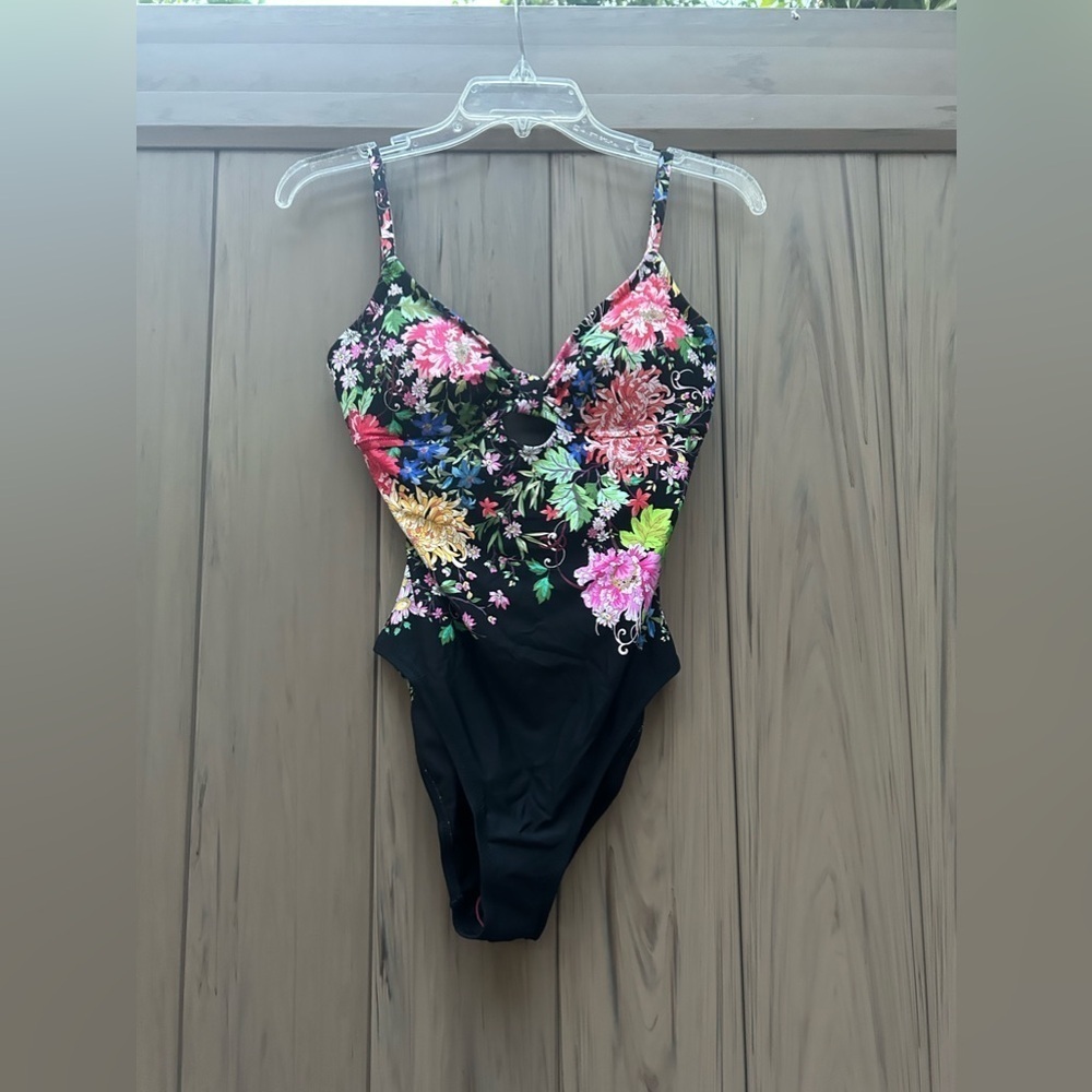Johnny Was Metalli Notte Keyhole One-Piece Swimsuit Size Small New With Tags!